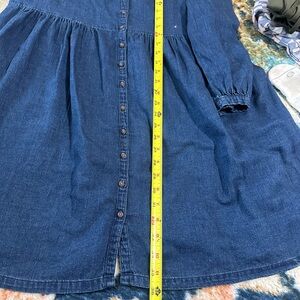 Denim Button-Down Dress